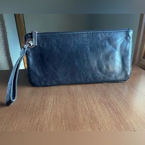 Hobo Vida Clutch Wristlet Black Leather Purse